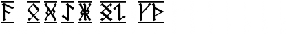 Download AngloSaxon Runes-1 Regular Font Uppercase Preview