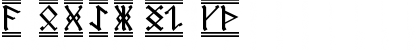 Download AngloSaxon Runes-2 Regular Font Uppercase Preview