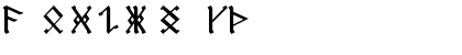Download AngloSaxon Runes Regular Font Uppercase Preview