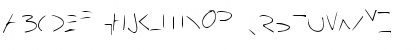 Download Bleak Future Hand Regular Font Uppercase Preview