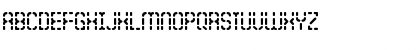 Download Bleak Segments BRK Regular Font Uppercase Preview