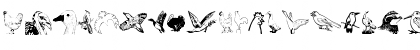 Download AnimalsAnimalsBirds Regular Font Uppercase Preview