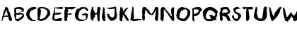 Download blemished Regular Font Uppercase Preview