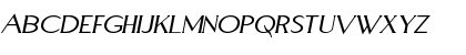 Download Aquaduct Italic Regular Font Uppercase Preview