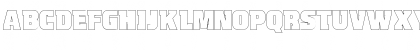 Download Aquarius Outline Regular Font Uppercase Preview