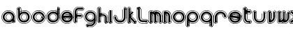 Download area OUTLINEe Regular Font Uppercase Preview