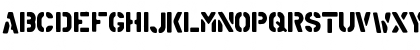 Download ArmyStyleA Regular Font Uppercase Preview