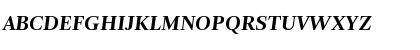 Download ArnhemFine-BoldItalic Regular Font Uppercase Preview