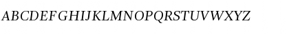 Download ArnhemFine-NormalItalic Regular Font Uppercase Preview