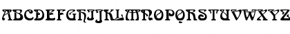 Download Arnold Becker Regular Font Uppercase Preview