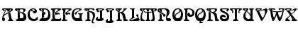 Download ArtDecoSSK Regular Font Uppercase Preview