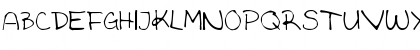Download Ashley's Handwriting Regular Font Uppercase Preview