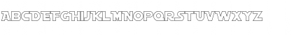 Download AstroAlternateOutline Regular Font Uppercase Preview