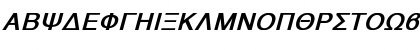 Download Athens Greek Bold Italic Font Uppercase Preview