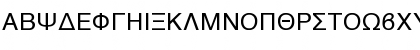 Download Athens Greek Regular Font Uppercase Preview