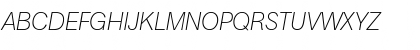 Download AtkinsUltraLight RegularItalic Font Uppercase Preview