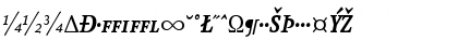 Download AtmaSerifExp-BoldItalicSC Regular Font Uppercase Preview
