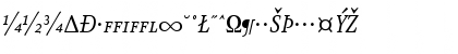 Download AtmaSerifExp-BookItalicSC Regular Font Uppercase Preview