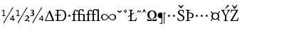Download AtmaSerifExp-BookRoman Regular Font Uppercase Preview