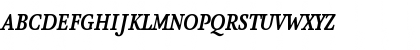 Download AtmaSerifTF-BoldItalicQC Regular Font Uppercase Preview