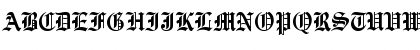 Download ATOldEnglish Regular Font Uppercase Preview