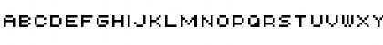 Download AuX DotBitC SmallCaps Regular Font Uppercase Preview