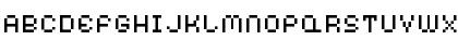Download AuX DotBitC Xtra Regular Font Uppercase Preview