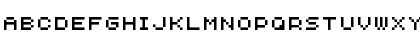 Download AuX DotBitC Regular Font Uppercase Preview