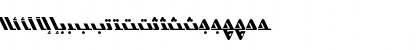 Download AYM Shurooq 14 Normal Font Uppercase Preview