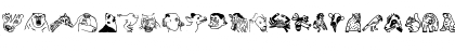 Download Woodcutter Animal Faces Regular Font Uppercase Preview