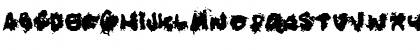 Download Blue Trash Regular Font Uppercase Preview