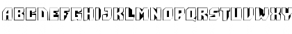 Download a_SimplerDst3D Regular Font Uppercase Preview