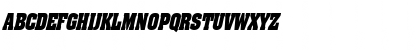 Download AcklinCondensed Italic Font Uppercase Preview