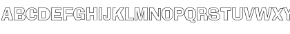 Download AdLibOutline Regular Font Uppercase Preview