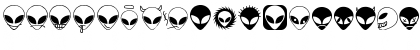 Download Alienator Regular Font Uppercase Preview