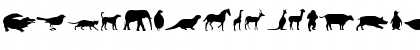 Download Animals Normal Font Uppercase Preview