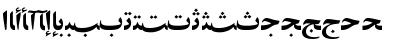 Download ArabicZibaSSK Regular Font Uppercase Preview