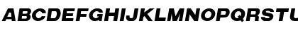 Download Arena Black Extended Italic Font Uppercase Preview