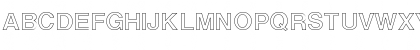 Download Arena Outline Regular Font Uppercase Preview