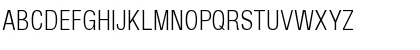 Download ArenaCondensedLight Regular Font Uppercase Preview