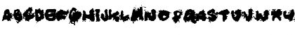 Download BlueTrash Regular Font Uppercase Preview