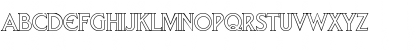 Download Arnelle Hollow Regular Font Uppercase Preview