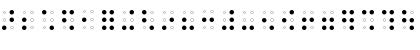 Download Braille AOE Regular Font Uppercase Preview