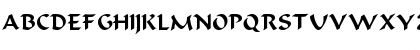 Download BRAVUR Regular Font Uppercase Preview