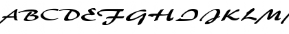Download BrushFlashExpanded Regular Font Uppercase Preview