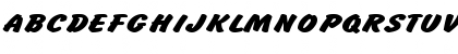 Download BrushHandExpanded Regular Font Uppercase Preview