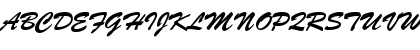 Download BrushScrD Regular Font Uppercase Preview