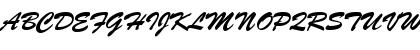Download BrushStroke normal Font Uppercase Preview