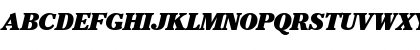 Download Cheltenham-BlackItalic Regular Font Uppercase Preview