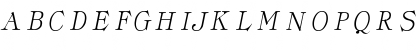 Download Classica Italic Font Uppercase Preview